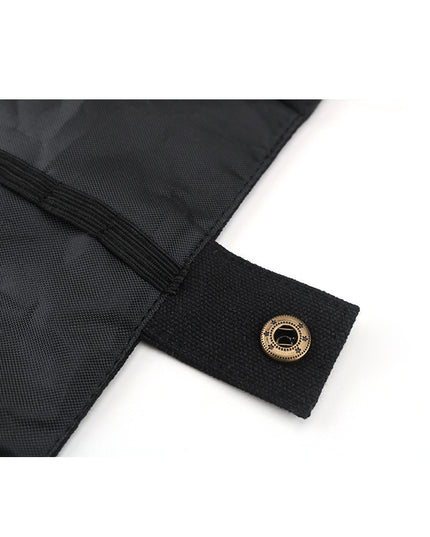 Portable bamboo cutlery bag set