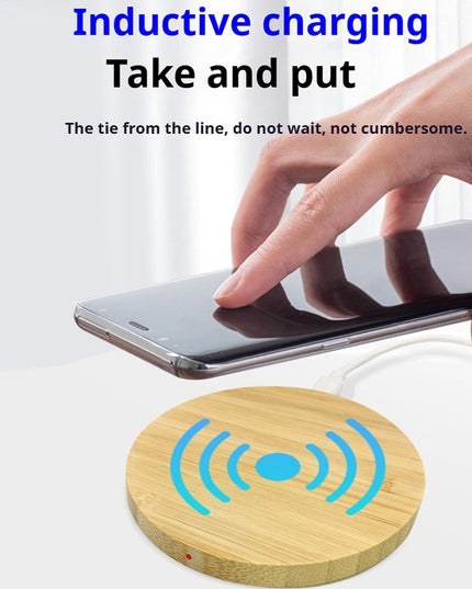 Bamboo Vertical Wireless Charging, Home, Office, Travel Universal, Dual-coil Design, Horizontal And Vertical Screen Can Be Charged, Compatible With All Kinds Of Wireless Charging Equipment