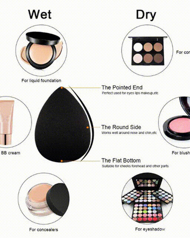 11Pcs Bamboo Makeup Brush Set, Synthetic Kabuki Makeup Brush Set With Storage Bag And Makeup Sponge, USPS Shipping