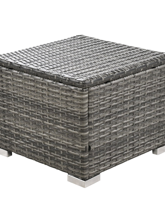 U STYLE Patio Furniture Set, 10 Piece Outdoor Conversation Set, CoffeeTable With Ottomans, Solid Woo
