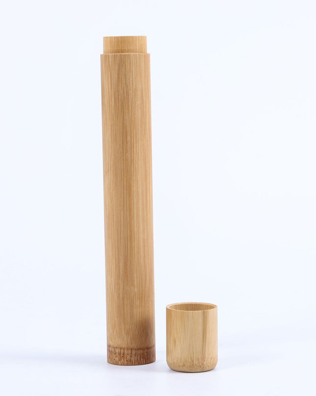 Bamboo Toothbrush Novelty Wooden Teeth Brush soft-bristle Bamboo Fibre Wooden Handle Bamboo Tube Charcoal Set