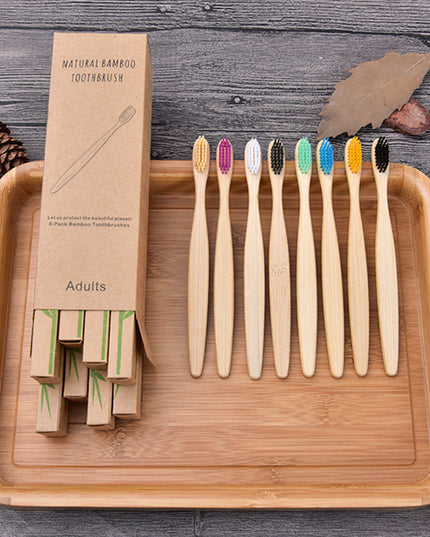 Household Simple Biodegradable Bamboo Toothbrush