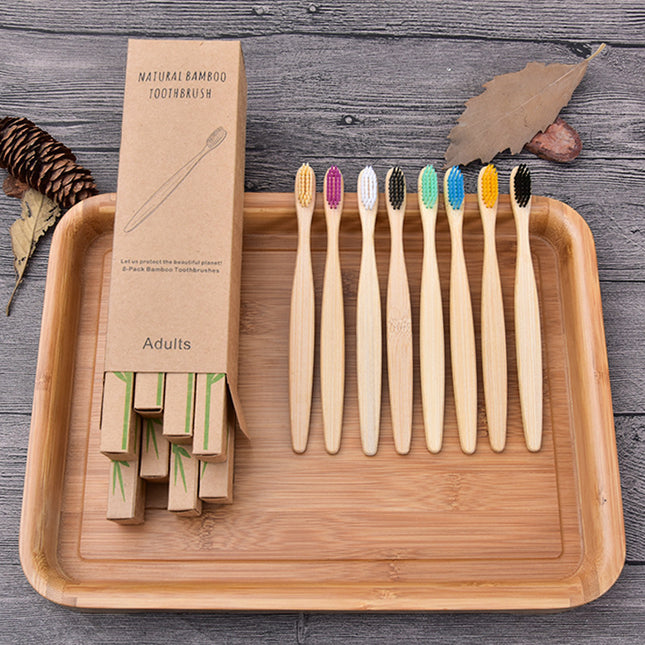 Household Simple Biodegradable Bamboo Toothbrush