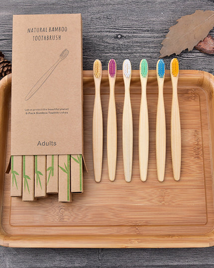 Household Simple Biodegradable Bamboo Toothbrush