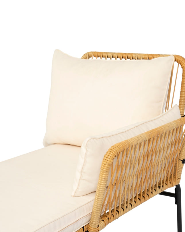3-Pc Outdoor Patio Wicker Furniture Set Table Chairs With 3.15 Thick Cushion