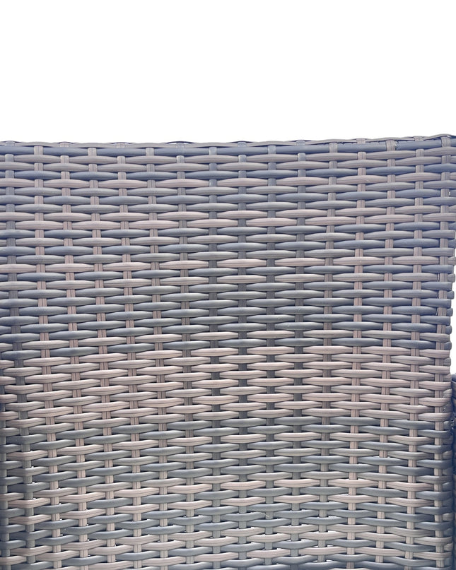 Wicker Patio Conversation Furniture Set, Outdoor Furniture Set With Removable Cushions & Table, Temp