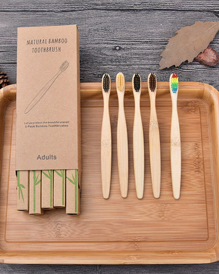 Household Simple Biodegradable Bamboo Toothbrush