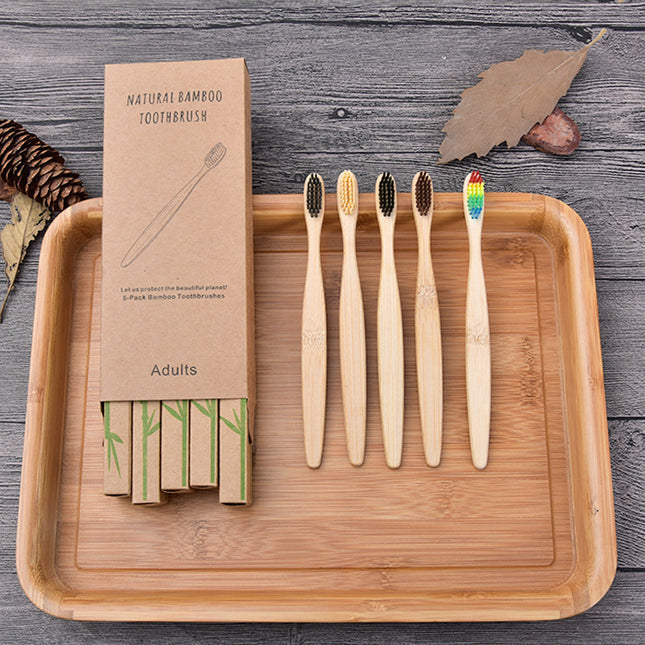 Household Simple Biodegradable Bamboo Toothbrush