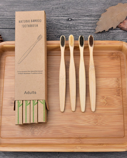 Household Simple Biodegradable Bamboo Toothbrush