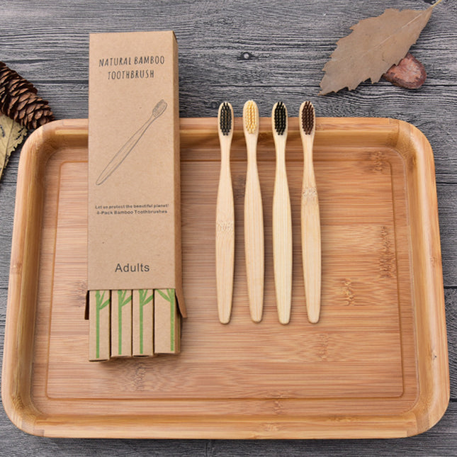 Household Simple Biodegradable Bamboo Toothbrush