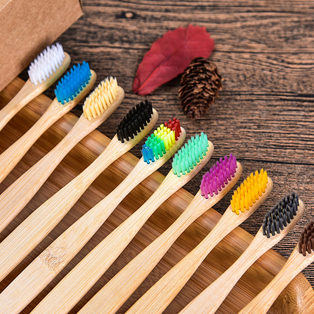 Household Simple Biodegradable Bamboo Toothbrush